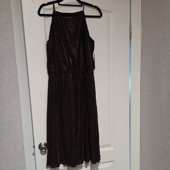 Julia Jordan Black And Copper Dress - Picture 1 of 5